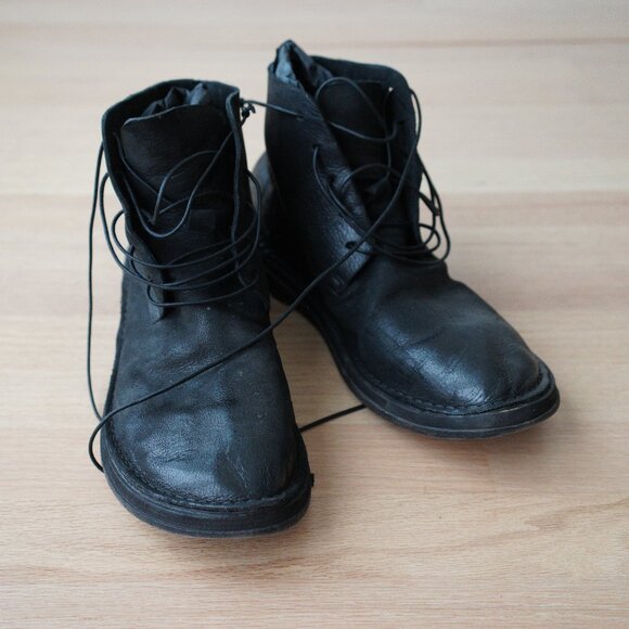 Marsell black calfskin lace up boots - Picture 2 of 8